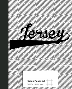 Paperback Graph Paper 5x5: JERSEY Notebook Book