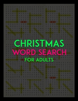 Christmas Word Search For Adults: A Unique Large Print Christmas Word Search Book For Christmas Fun Word Search Game