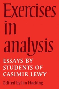 Paperback Exercises in Analysis: Essays by Students of Casimir Lewy Book