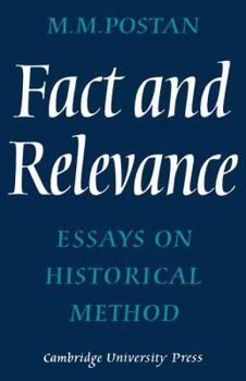 Paperback Fact and Relevance: Essays on Historical Method Book