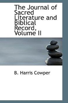 The Journal of Sacred Literature and Biblical Record, Volume II
