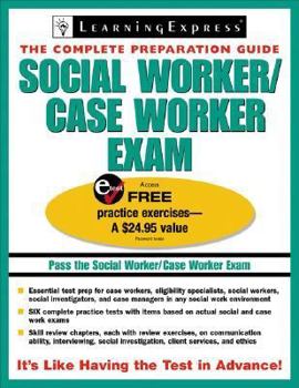 Paperback Social Worker/Case Worker Exam (Professional Licensing Exam Preparation) Book