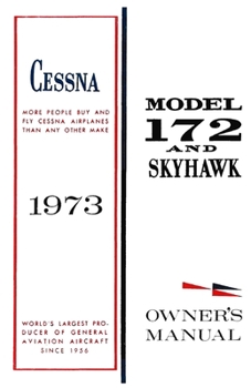 Paperback Cessna 1973 Model 172 and Skyhawk Owner's Manual Book