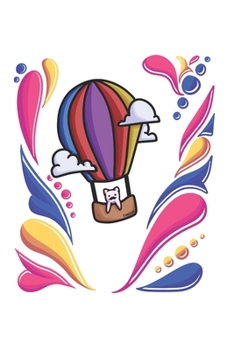 Hot Air Balloon Cat Notebook: Graph Paper Journal 6x9 - 120 Pages