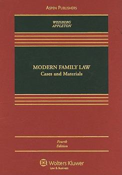 Hardcover Modern Family Law: Cases and Materials Book