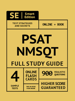 Paperback Psat/NMSQT Full Study Guide 2nd Edition: Complete Subject Review with Online Video Lessons, 4 Full Practice Tests, 900 Realistic Questions Both in the Book