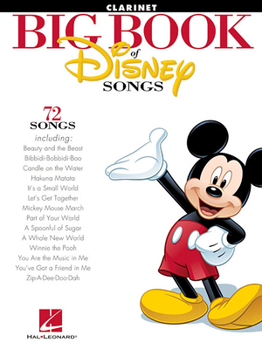 Paperback Big Book of Disney Songs: Clarinet Book