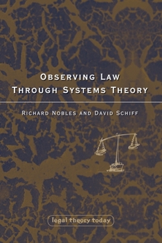 Paperback Observing Law through Systems Theory Book