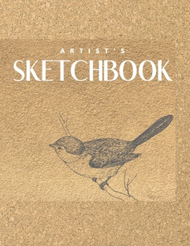 Paperback Artist's Sketchbook: drawing pad, draw, illustrate, create, inspire, doodle, sketch, journal, freehand, calligraphy 8.5x11 100 pages Book