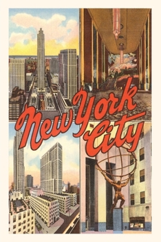 Paperback Vintage Journal Views of New York City Book
