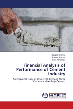 Paperback Financial Analysis of Performance of Cement Industry Book