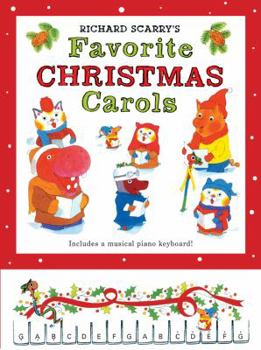 Hardcover Richard Scarry's Favorite Christmas Carols [With Keyboard] Book
