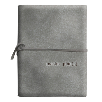 Leather Bound Santa Barbara Design Studio Grey Suede Unlined Journal Face-to-Face Designs Stationary Collection, 9" x 7", Master Plans Book