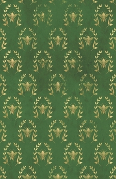 Paperback Dot Grid Journal Notebook: Green Distressed Golden Bee Honeycomb - Bullet Planner Book - Dotted Grid - 5.5 X 8.5" 120 Pg - DIY Weekly Spread - Or Book