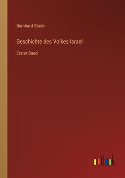 Paperback Geschichte des Volkes Israel: Erster Band [German] Book