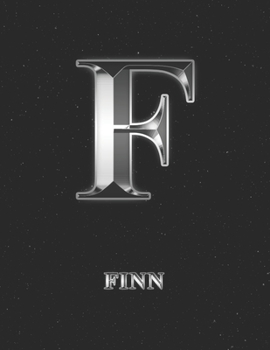Paperback Finn: 2 Year Weekly Planner with Note Pages (24 Months) - Silver Effect Personalized Custom Letter F Initial First Name - 20 Book