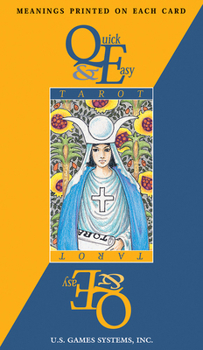 Misc. Quick & Easy Tarot: 78-Card Deck with Upright and Reversed Meanings Printed on Each Card, Beginner-Friendly, Universal Waite Imagery, Learn Tarot with Book