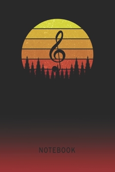 Notebook: Treble Clef Blank Wide Ruled Lined Paper Notepad | Writing Pad Journal | Assignments Taking Class Notes Homework Studying Math Science ... & University Organizer | Student Teacher