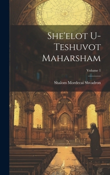 Hardcover She'elot u-teshuvot Maharsham; Volume 1 [Hebrew] Book