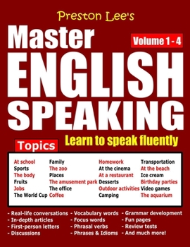 Paperback Preston Lee's Master English Speaking - Volume 1 - 4 Book