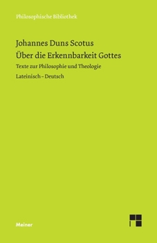 Paperback Über die Erkennbarkeit Gottes: Texte zur Philosophie und Theologie [German] Book