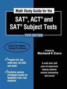 Paperback Math Study Guide for the SAT, ACT, and SAT Subject Tests Book