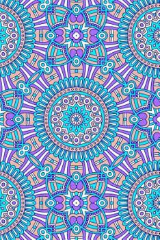 Paperback Journal Notebook Mandalas Pattern 9: 110 Page Plain Blank Journal For Drawing, Writing, Doodling In Portable 6 x 9 Size. Book