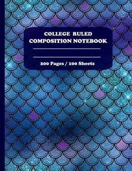 Paperback College Ruled Composition Notebook Book