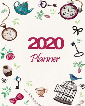 Paperback 2020 Planner: 8"x10" Daily and Weekly Agenda Planner and Organizer V21 Book