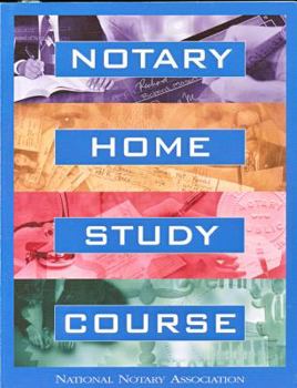 Paperback Notary Home Study Course Book