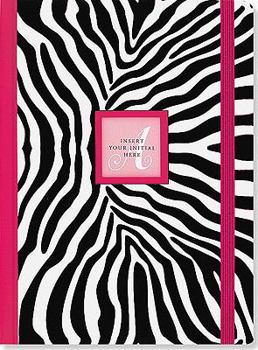 Diary Zebra Monogram Journal Book