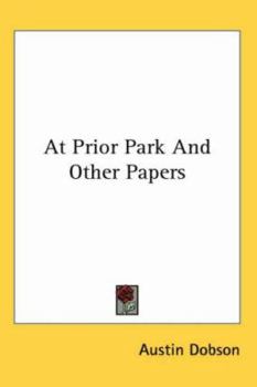 Paperback At Prior Park And Other Papers Book