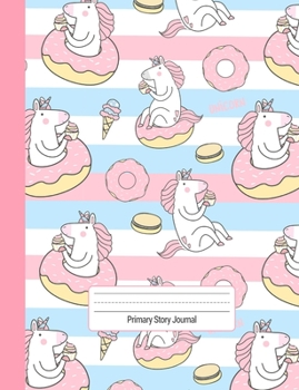 Paperback Primary Story Journal: Draw and Write Journal / Dashed Midline + Picture Space / Grades K-2 Composition Notebook Book