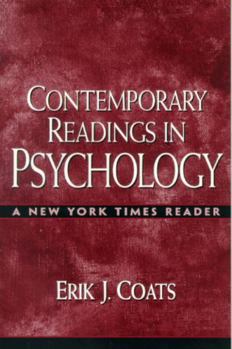 Paperback Contemporary Readings in Psychology: A New York Times Reader Book