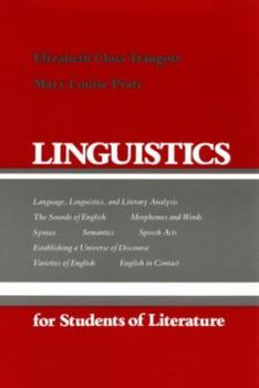 Paperback Linguistics for Students of Literature Book