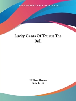 Paperback Lucky Gems Of Taurus The Bull Book
