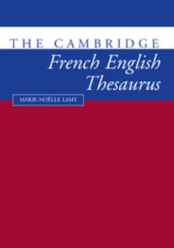 Paperback The Cambridge French-English Thesaurus Book