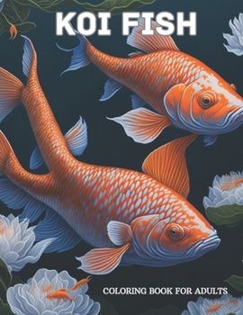 Paperback Koi Fish Coloring Book: For Adults [Spanish] Book