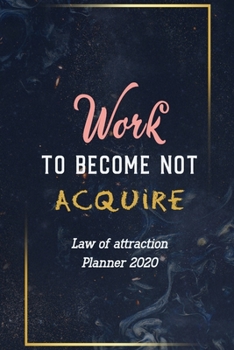 Paperback Work to Become Not Acquire: Goal-Setting Daily, Monthly Weekly Planner Diary Schedule Organizer, Cute African American Women Queen Gift Idea Law o Book