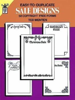 Paperback Easy-To-Duplicate Sales Designs: 58 Copyright-Free Forms Book