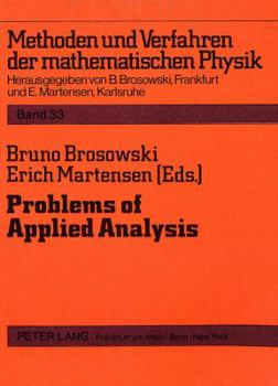 Hardcover Problems of Applied Analysis Book