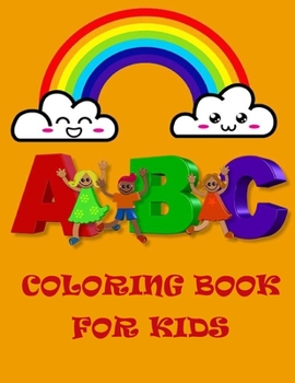 Paperback Abc coloring book for kids: Vegetables and fruits coloring for kids age 4-8 for learn alphabet letters from A to Z Book