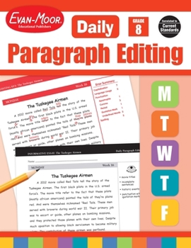 Paperback Daily Paragraph Editing, Grade 8 Teacher Edition Book