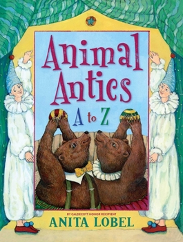 Hardcover Animal Antics: A to Z Book