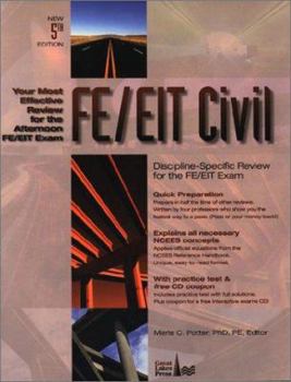 Paperback FE/EIT Civil Discipline-Specific Review Book