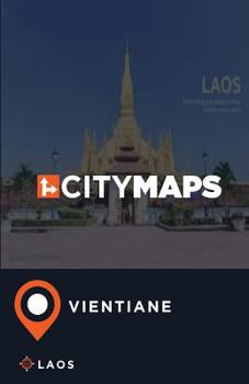 Paperback City Maps Vientiane Laos Book