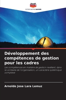 Paperback Développement des compétences de gestion pour les cadres [French] Book