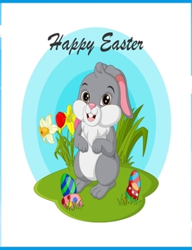 Paperback Happy Easter: Happy Easter coloring book for kids and adults; Book