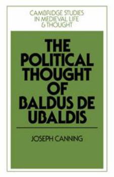 Hardcover The Political Thought of Baldus de Ubaldis Book