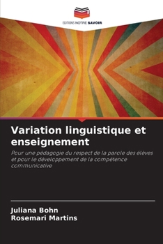 Paperback Variation linguistique et enseignement [French] Book